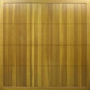 Cedar timber sectional garage door